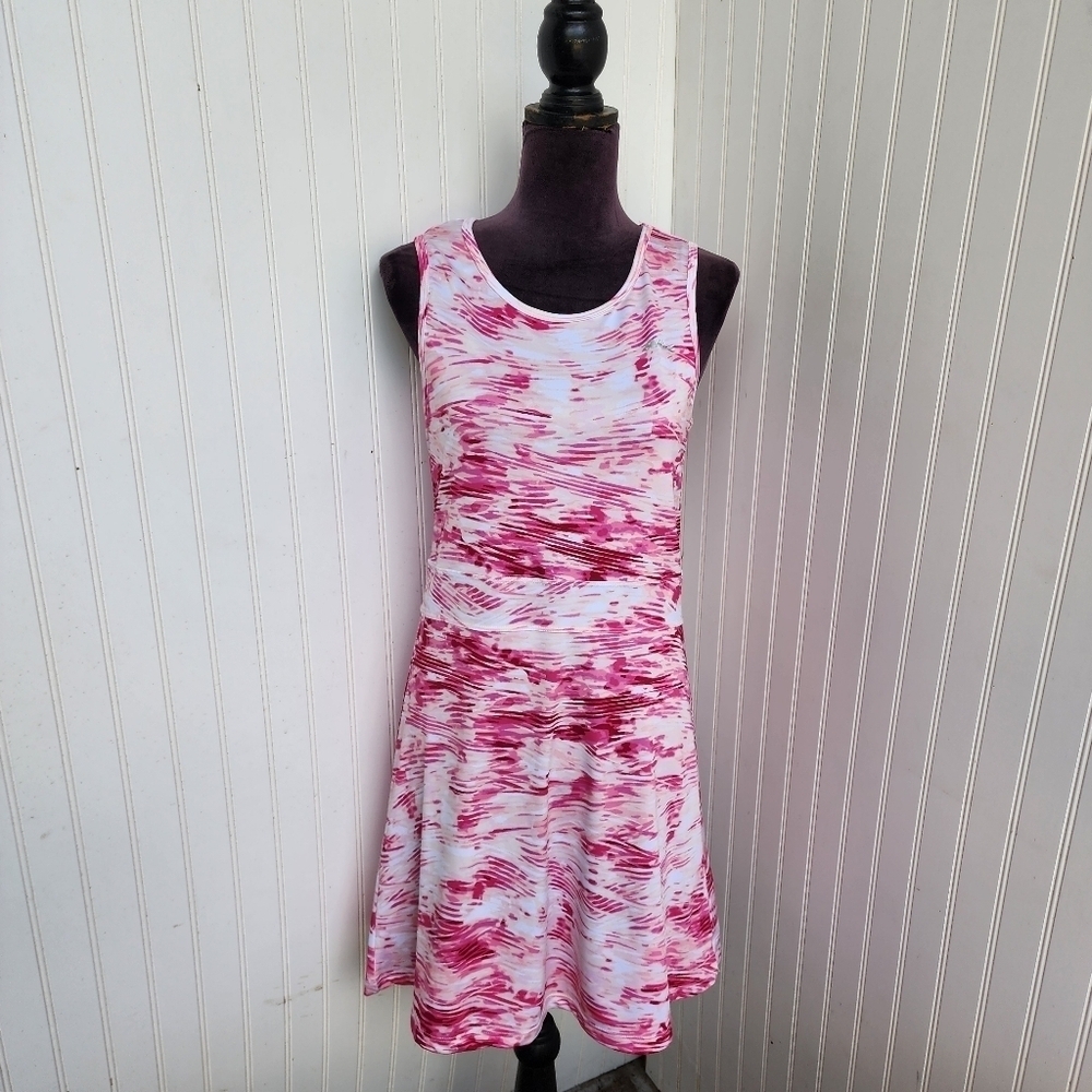 Silver Bait Women’s Pink White Sleeveless Dress Strap Fishing Stretch Strappy S